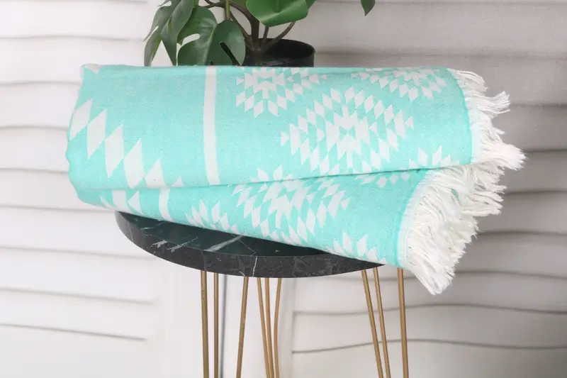 Bridesmaid Favors, Unique Wedding Gift, Custom Gift, Gift For Her, Bachelorette Party Gifts, 70x36 Cotton Kilim Towel, Turkish Beach Towel Monogram - 4