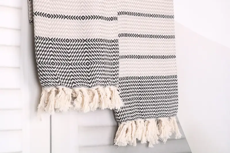Traditional Turkish peshtemal for hammam, Wedding Gifts Towel, Monogram Turkish Towel, Wedding Shower Gift, 80x40 Cotton Diamond Towel, Soft towel - 8