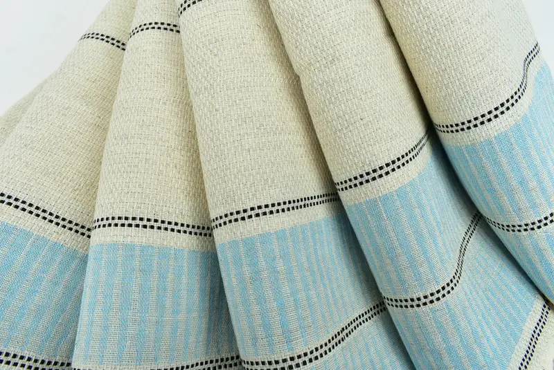 Personalized Home Gift Wedding, Monogram Hand Towel, Grandma Gift, Bathroom Towels, Monogram Towels, 40x20 Linen Striped Towel, Custom Hand Towel - 5