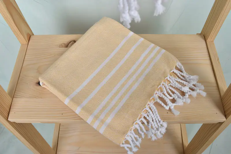 Custom Hand Towel, Turkish Hand Towel, 38x18 Cotton Striped Towel, Bridesmaid Gifts, Christmas Hand Towel, Gym Towel, First Wedding Anniversary Gift - 5