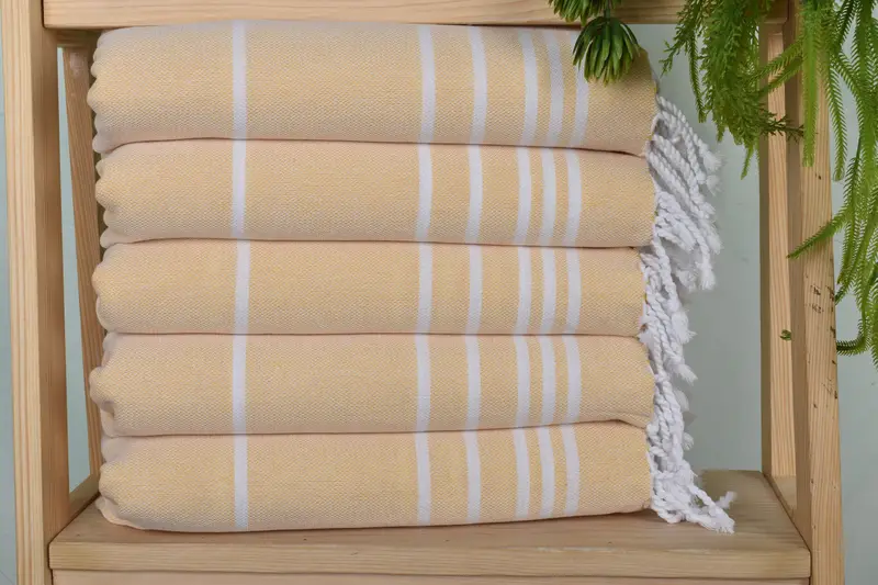 Custom Hand Towel, Turkish Hand Towel, 38x18 Cotton Striped Towel, Bridesmaid Gifts, Christmas Hand Towel, Gym Towel, First Wedding Anniversary Gift - 1