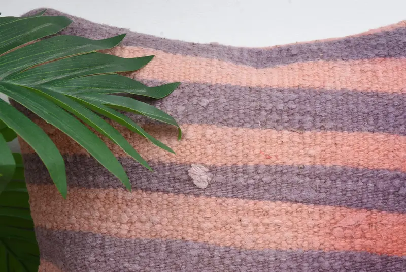Pillow Cover, Ethnical Kilim Rug Pillow, 12x12 Pink Pillow Sham, Vintage Kilim Throw Pillow, Pillow for Sofa, Aesthetic Pillow Case, Nomadic Cushion - 2