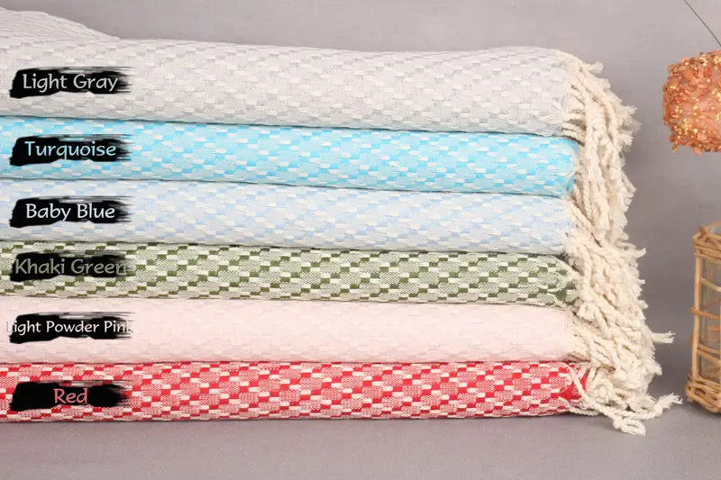 68x40 Cotton Geometric Towel, Lightweight towel, Turkish beach towel, Bridesmaid Gift Towel, Custom monogram Turkish beach towel USA, Gift Towel - 3