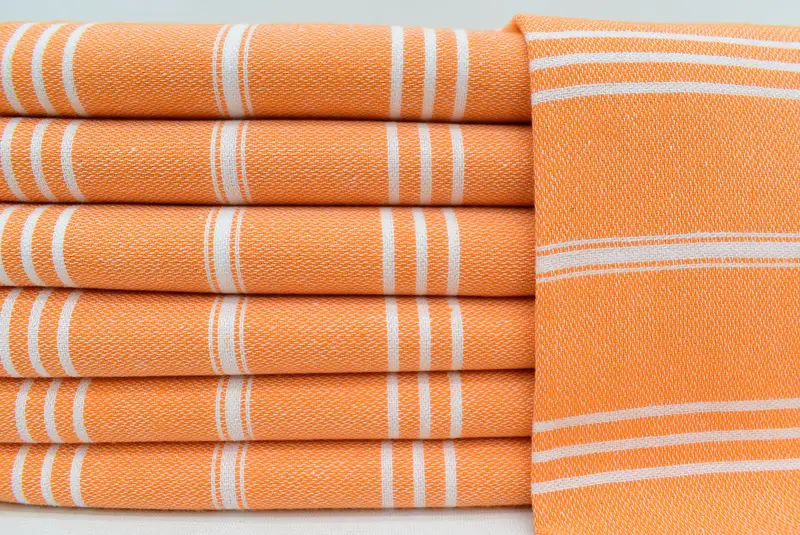 Personalized Gifts, Bridesmaid Gifts, Turkish Towel Hand Towel, 40x24 Cotton Striped Towel, Personalized Turkish Towel, Girl Trip Party Favor - 1