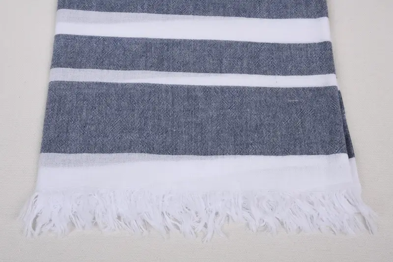 Wedding Gift, Embroidery Towel, 68x40 Cotton Striped Towel, Gym Towel, Sand-free towel, Wedding Shower Gift, Peshtemal Towel, Turkish Towel USA - 3