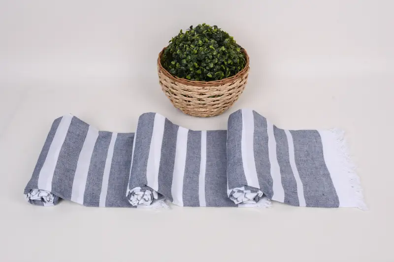 Wedding Gift, Embroidery Towel, 68x40 Cotton Striped Towel, Gym Towel, Sand-free towel, Wedding Shower Gift, Peshtemal Towel, Turkish Towel USA - 8