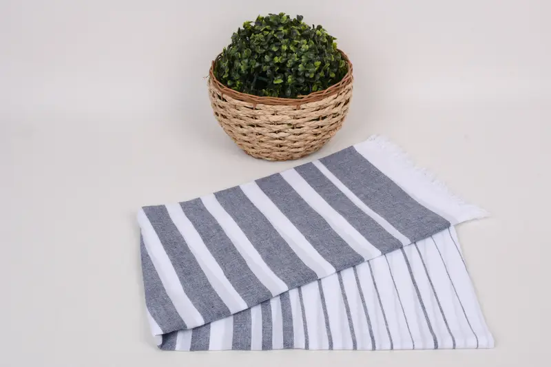 Wedding Gift, Embroidery Towel, 68x40 Cotton Striped Towel, Gym Towel, Sand-free towel, Wedding Shower Gift, Peshtemal Towel, Turkish Towel USA - 4