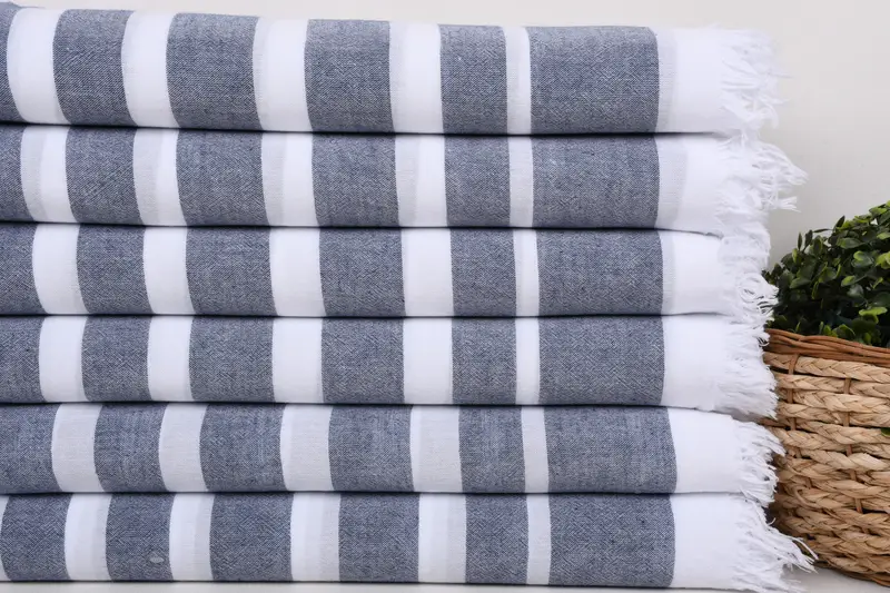 Wedding Gift, Embroidery Towel, 68x40 Cotton Striped Towel, Gym Towel, Sand-free towel, Wedding Shower Gift, Peshtemal Towel, Turkish Towel USA - 2