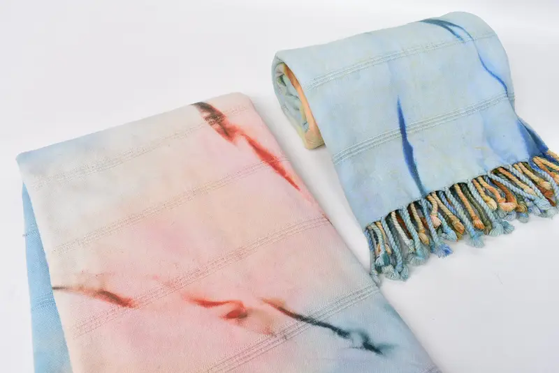 Personalized Bridesmaid Gift, Turkish beach towel, Miami Bachelorette Party Favors, Fouta towel, 64x38 Cotton Striped Tie Dye Towel, Xmas Gifts - 8
