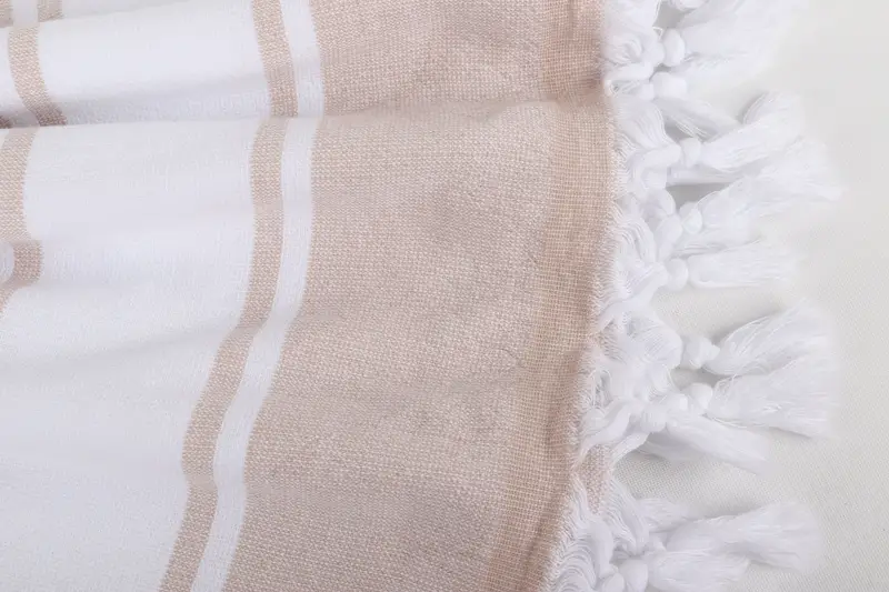 Wedding Day Gift For Bride, Lightweight towel, Housewarming Gift, Large Turkish Towel, Gym Towel, Holiday Towel, 68x36 Cotton Striped Terry Towel - 8