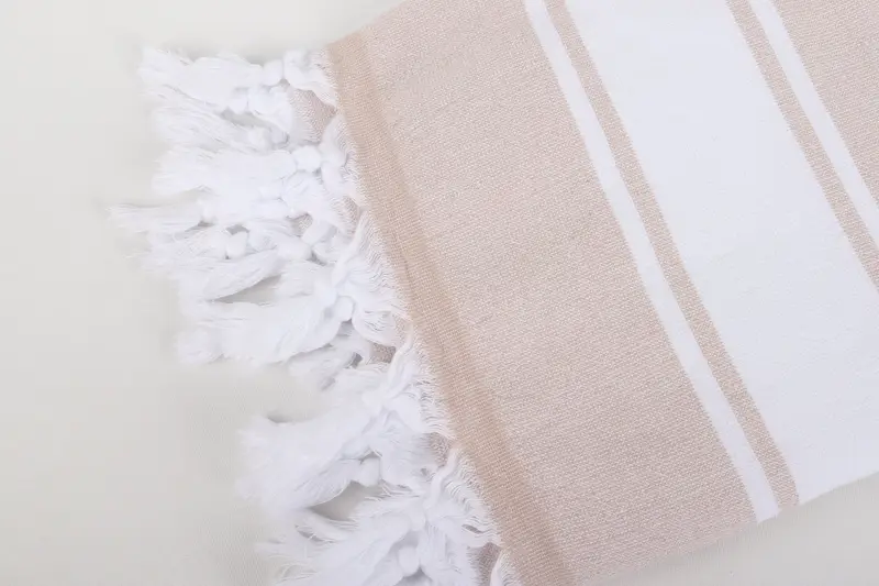 Wedding Day Gift For Bride, Lightweight towel, Housewarming Gift, Large Turkish Towel, Gym Towel, Holiday Towel, 68x36 Cotton Striped Terry Towel - 7