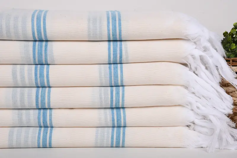 70x40 Cotton Striped Towel, Organic Towel, Monogram Turkish Towel, Personalized Turkish Towel, Bridal Shower Gift, Bachelorette Party Favor - 2