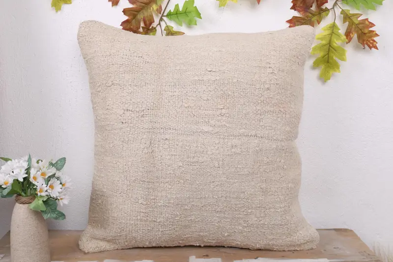 Bohemian Cushion Cushion Cover, Kilim Cushion Sham, Bright Cushion, Interior Designer Pillow, Turkish Pillow, Cushion, 20x20 White Pillow Cover - 2