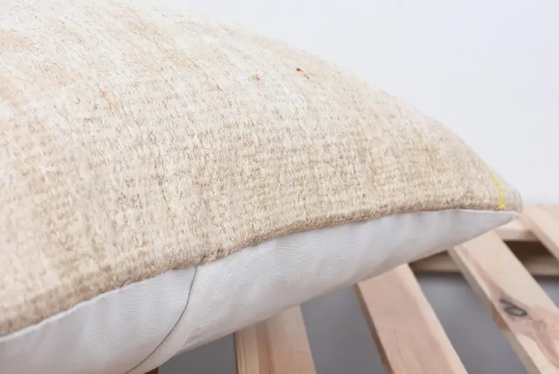 18x18 Beige Cushion, Car Pillow Sham, Pillow for Sofa, Indoor Cushion, Pattern Throw Cushion, Cushion Case, Gift Pillow, Turkish Kilim Pillow - 7