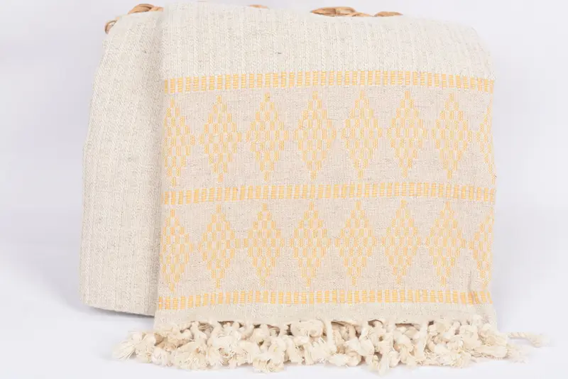 70x36 Linen Kilim Design Towel, Beach towel, Gift For Coworker, Beach Towel Bulk, Embroidered Turkish Towel, Bachelorette Party Gifts Bridesmaids - 5