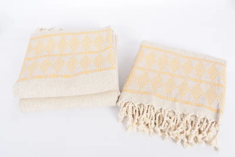 70x36 Linen Kilim Design Towel, Beach towel, Gift For Coworker, Beach Towel Bulk, Embroidered Turkish Towel, Bachelorette Party Gifts Bridesmaids - 7