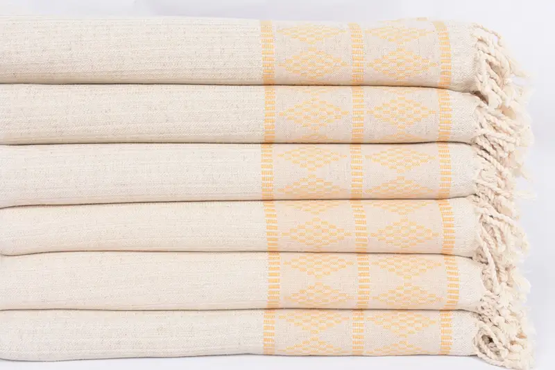 70x36 Linen Kilim Design Towel, Beach towel, Gift For Coworker, Beach Towel Bulk, Embroidered Turkish Towel, Bachelorette Party Gifts Bridesmaids - 3