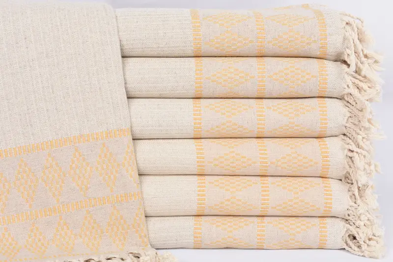 70x36 Linen Kilim Design Towel, Beach towel, Gift For Coworker, Beach Towel Bulk, Embroidered Turkish Towel, Bachelorette Party Gifts Bridesmaids - 1