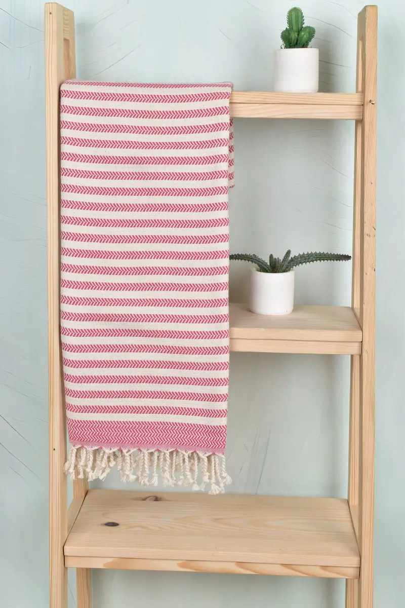 Personalized Towel, Housewarming Gift, Soft towel, Summer Gift, 70x40 Cotton Chevron Towel, Spa Gift, Organic cotton peshtemal for spa and beach - 8