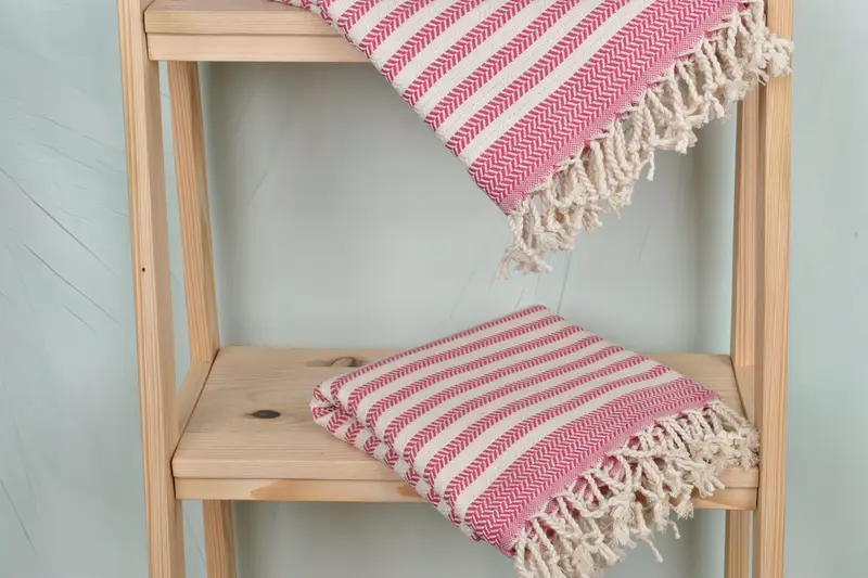 Personalized Towel, Housewarming Gift, Soft towel, Summer Gift, 70x40 Cotton Chevron Towel, Spa Gift, Organic cotton peshtemal for spa and beach - 5