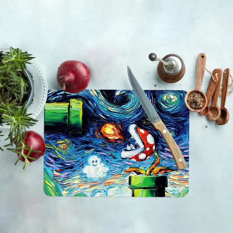 Mantar Baskılı Cam Kesme Tahtası, Temperli Güvenlik, Mutfağın Temeli