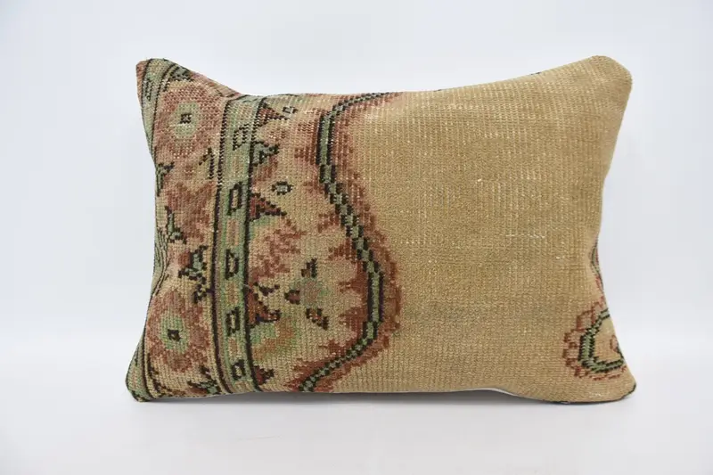 Vintage-Geschenk 20 x 28 Zoll Kissen, handgewebtes Bett, luxuriöser grüner Kissenbezug - 1