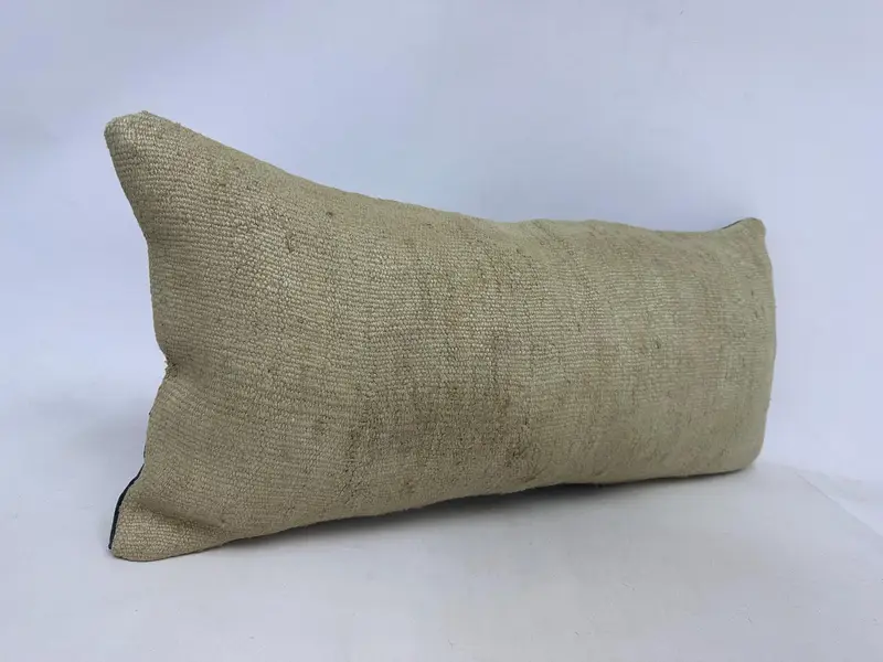 Yoga Cushion Cover, 16x36 Beige Pillow Sham, Cotton Cushion, Bright Pillow Cover, Kilim Pillow, Gift Pillow, Turkish Pillow, Cushion Case - 3