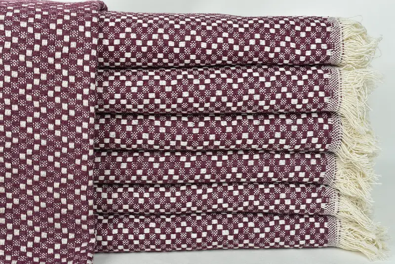 80x56 Baumwoll -Fischgrätenhandtuch, gewebte Wurfdecke, Boho -Wurfdecke, Hochzeitstagsgeschenk, Junggesellengeschenke, Bachelorette Gunst - 1