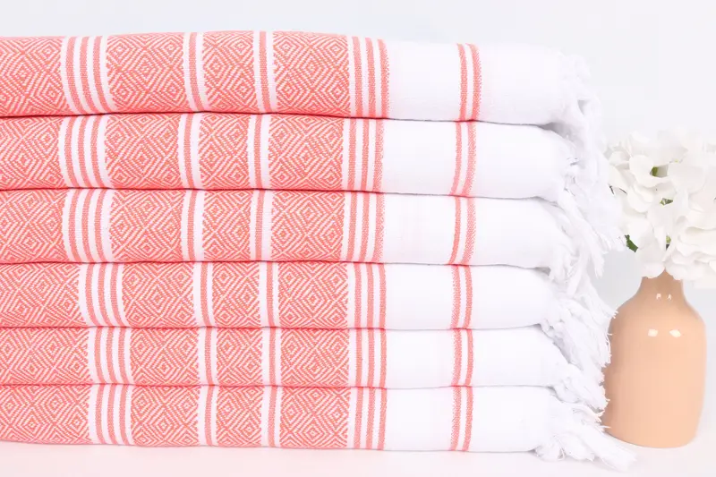 House Warming Gift, Bathroom Towels, 40x18 Cotton Diamond Towel, Gift For Her, Turkish Towel Hand Towel, Wedding Gift, Gym Towel, Gift For The Home - 3