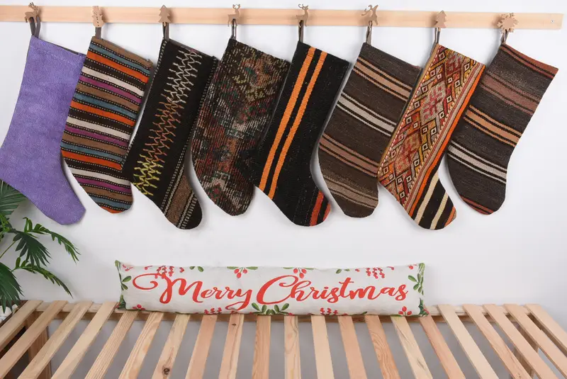 8-Inch Christmas Ornament Pattern, Single Piece Christmas Stocking