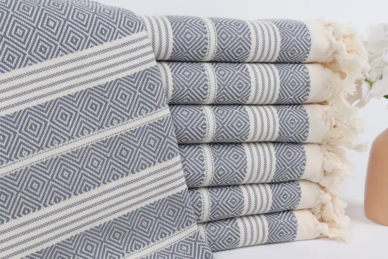 Embroidery Towel, Monogrammed Turkish Towel, Spa Towel, 70x38 Cotton Diamond Towel, Handmade Gift, Large Turkish Towel, Thin towel, Gift For Him - 1