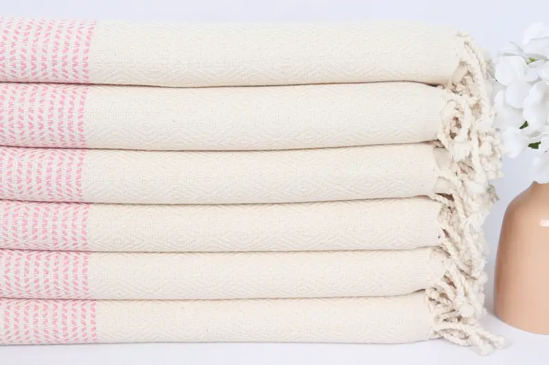 Organic towel, 70x40 Cotton Diamond Towel, Personalize Gift, Sand-free peshtemal towel for the beach, Housewarming Gift, Quick-dry towel - 3
