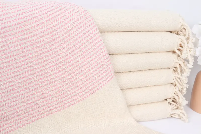 Organic towel, 70x40 Cotton Diamond Towel, Personalize Gift, Sand-free peshtemal towel for the beach, Housewarming Gift, Quick-dry towel - 1