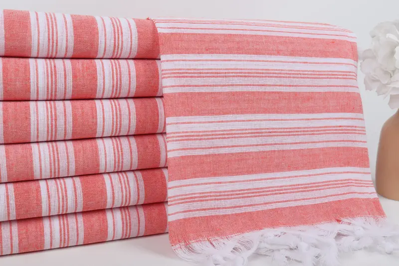 Lightweight Turkish towel, Mother Of The Groom Gift, Personalized Bridesmaid Gift, Pool Towels, Bridal Shower Favors, 70x40 Cotton Striped Towel - 2
