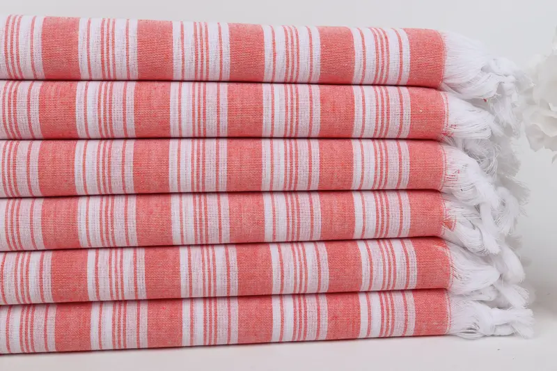 Lightweight Turkish towel, Mother Of The Groom Gift, Personalized Bridesmaid Gift, Pool Towels, Bridal Shower Favors, 70x40 Cotton Striped Towel - 3