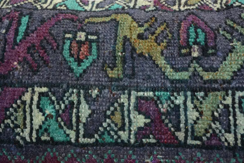 Turkish Pillow, Square Throw Cushion Cover, Pillow Case, Kilim Pillow, Cozy Throw Cushion Case, Home Decor Pillow, 12x36 Purple Cushion - 3