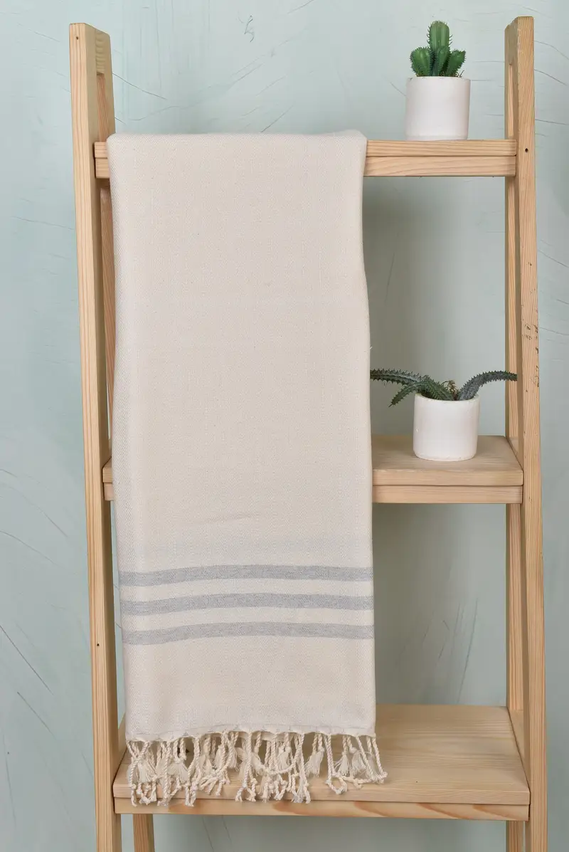 Wedding Gifts Towel, Gift For Her, Bridesmaid Gifts, Wedding Anniversary Gift, 70x40 Cotton Striped Towel, Peshtemal Towel, Valentines Day Gift Idea - 8