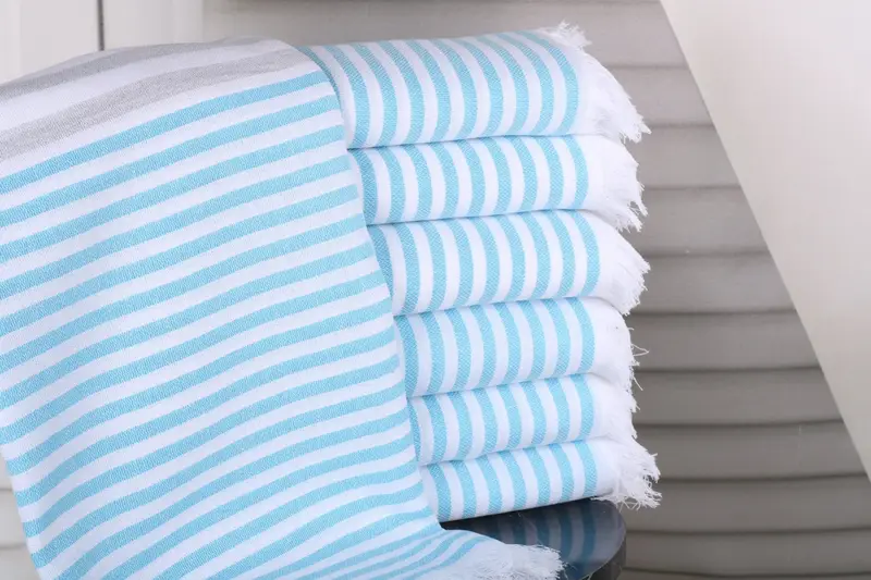 Summer Towel, 70x40 Cotton Striped Towel, Wedding Towel, Turkish Towel USA, Bachelor Gifts, Large Beach Towel Personalized, Beach towel, Spa Gift - 1