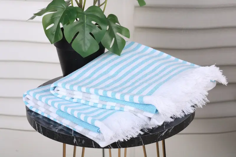Summer Towel, 70x40 Cotton Striped Towel, Wedding Towel, Turkish Towel USA, Bachelor Gifts, Large Beach Towel Personalized, Beach towel, Spa Gift - 3