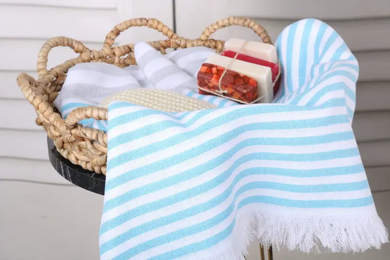 Summer Towel, 70x40 Cotton Striped Towel, Wedding Towel, Turkish Towel USA, Bachelor Gifts, Large Beach Towel Personalized, Beach towel, Spa Gift - 2
