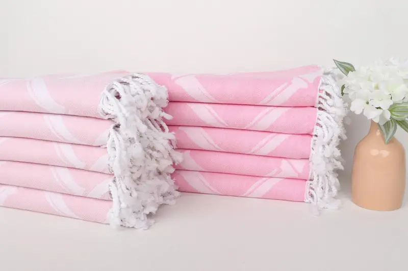 Sand-resistant towel, Christmas Gift, Bridesmaid Gift Towel, Handwoven Turkish Towel, 70x40 Cotton Bamboo Branch Patterned Towel, Beach Towel Bulk - 2