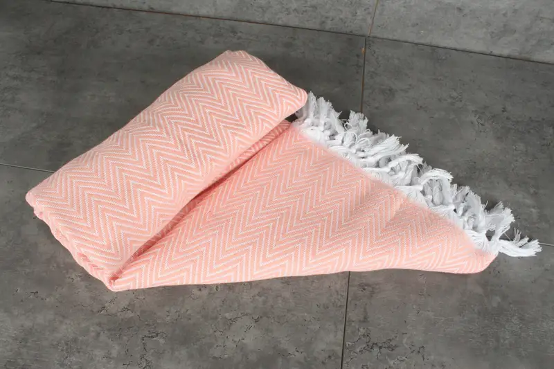Bedspread, Throw Blanket, 96x80 Cotton Chevron Towel, Decorative Blanket, Wedding For Favor, Family Gift Basket, Bachelorette Large Towel - 7