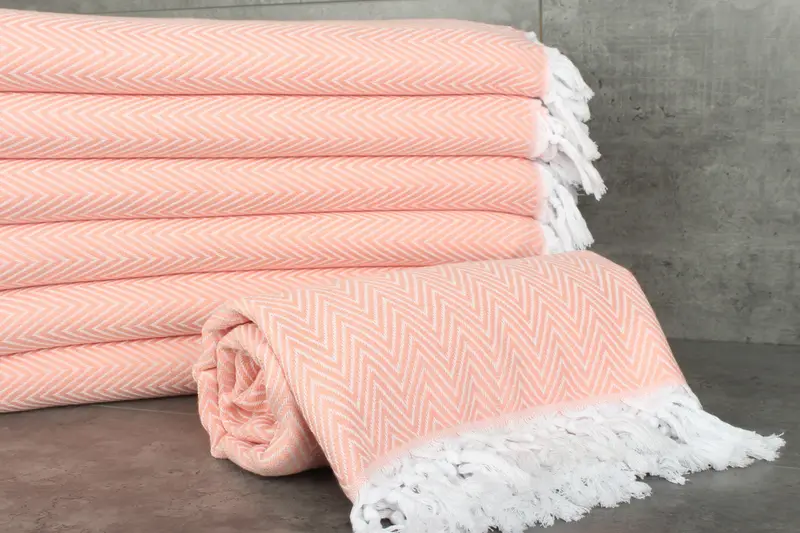 Bedspread, Throw Blanket, 96x80 Cotton Chevron Towel, Decorative Blanket, Wedding For Favor, Family Gift Basket, Bachelorette Large Towel - 2