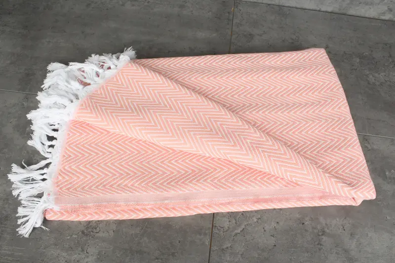 Bedspread, Throw Blanket, 96x80 Cotton Chevron Towel, Decorative Blanket, Wedding For Favor, Family Gift Basket, Bachelorette Large Towel - 3