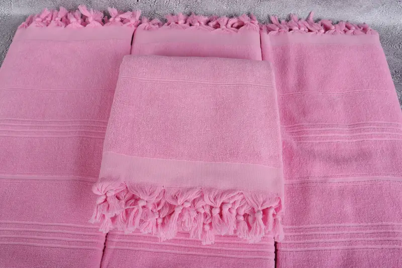 Miami Bachelorette Party Favors, Personalize Gift, 70x36 Cotton Striped Terry Towel, Best Beach Towel, Summer Towel, Fouta towel, Embroidered Towel - 4