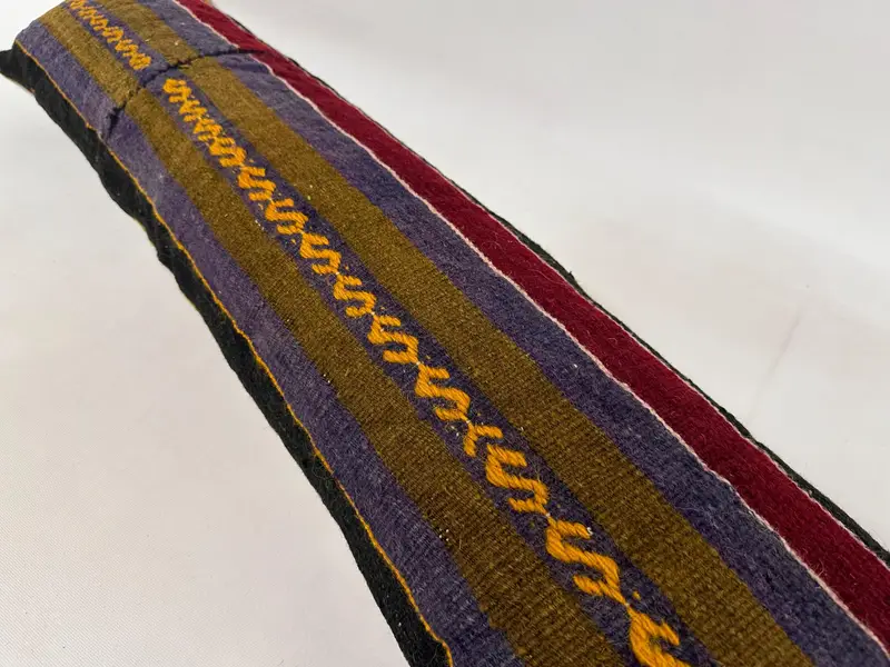 Authentic Pillow, Luxury Pillow Sham, Pillow Case, 12x48 Purple Cushion Case, Antique Pillows, Kilim Pillow, Kilim Cushion Sham - 6