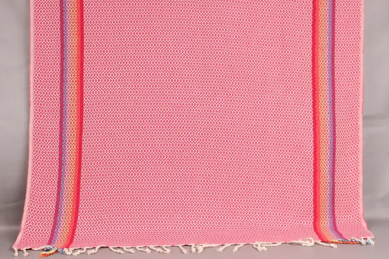 Pink Cotton Towel Organic 40x71 Inches, Bachelorette Gift