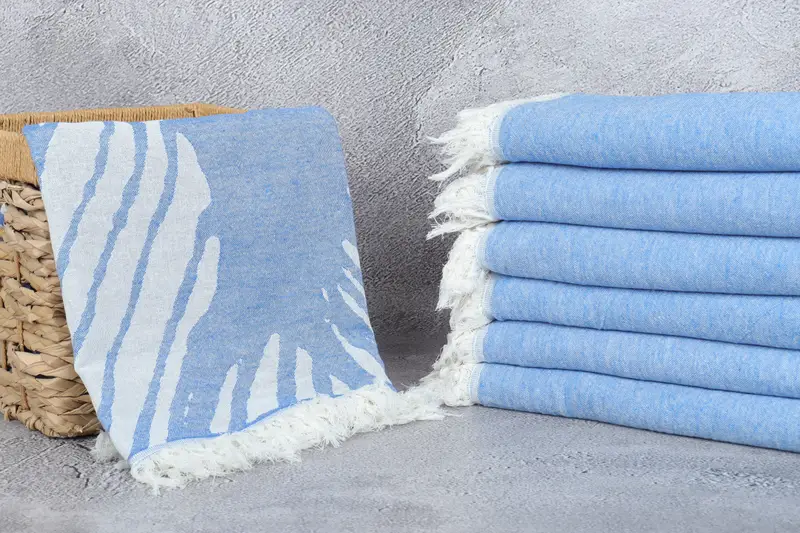Handmade Turkish hammam towel, Welcome Wedding Gift, Turkish hand towel, 70x40 Cotton Floral Design Towel, Lightweight Turkish towel, Beach towel - 4