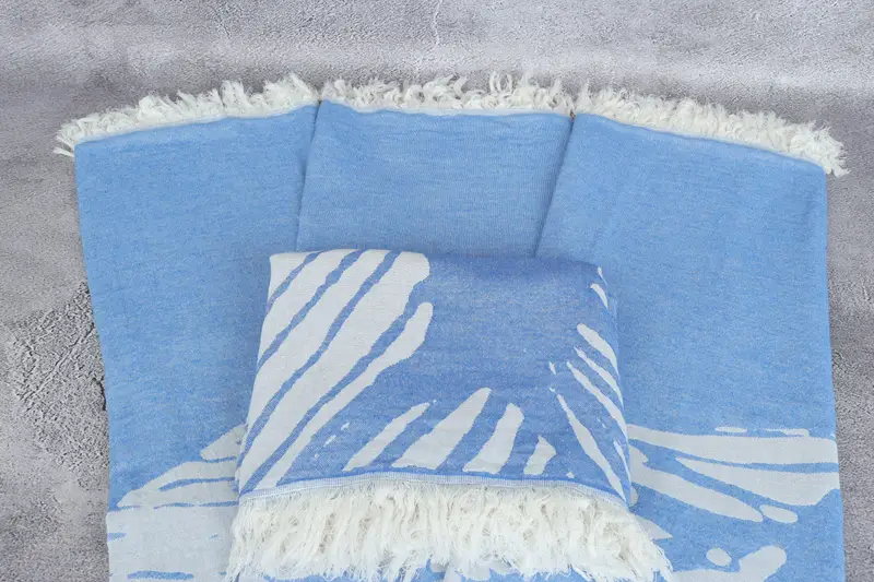 Handmade Turkish hammam towel, Welcome Wedding Gift, Turkish hand towel, 70x40 Cotton Floral Design Towel, Lightweight Turkish towel, Beach towel - 5