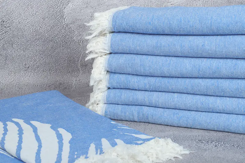 Handmade Turkish hammam towel, Welcome Wedding Gift, Turkish hand towel, 70x40 Cotton Floral Design Towel, Lightweight Turkish towel, Beach towel - 3